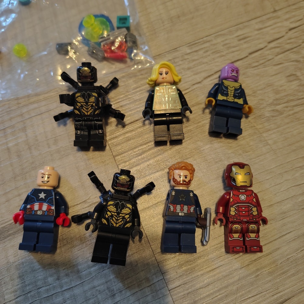 Marvel Avengers Infinity War Minifigure Lot Iron Man Captain America Thanos 7pc